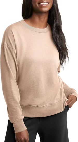 Hanes Women's Originals French Terry Sweatshirt, Lightweight Fleece Pullover Sweatshirt