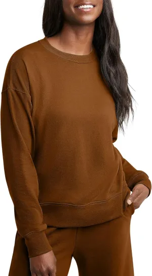 Hanes Women's Originals French Terry Sweatshirt, Lightweight Fleece Pullover Sweatshirt