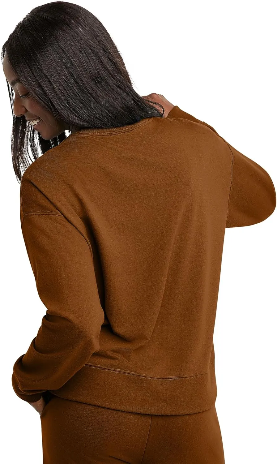 Hanes Women's Originals French Terry Sweatshirt, Lightweight Fleece Pullover Sweatshirt