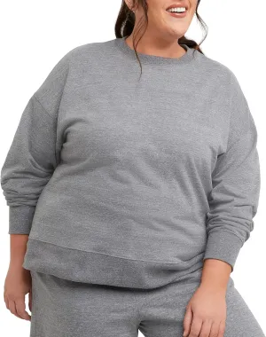 Hanes Women's Originals French Terry Sweatshirt, Lightweight Fleece Pullover Sweatshirt