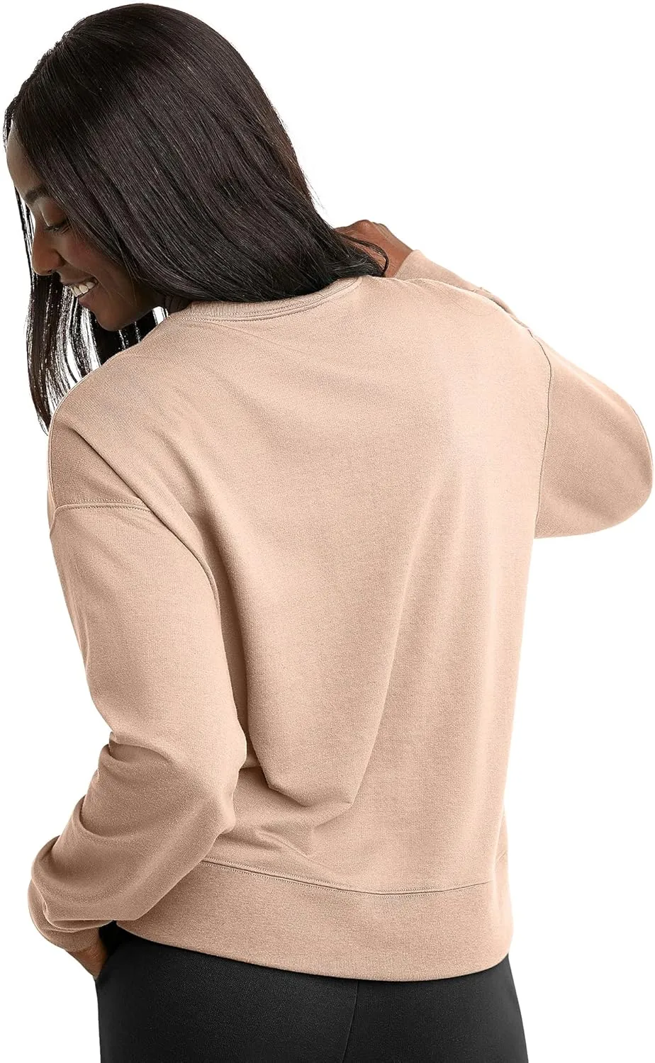 Hanes Women's Originals French Terry Sweatshirt, Lightweight Fleece Pullover Sweatshirt