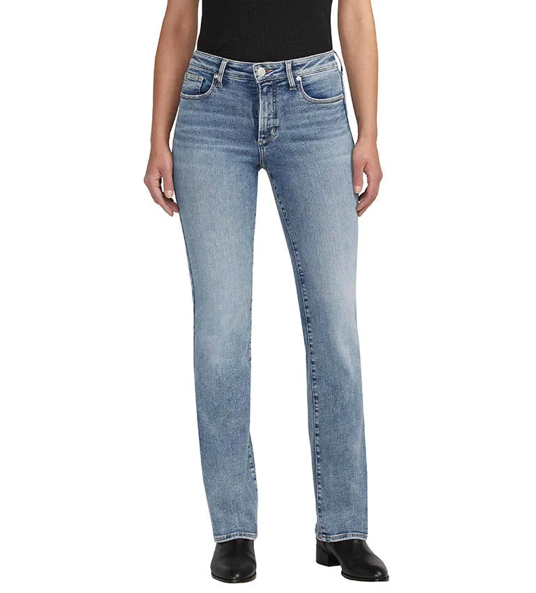 Jag Forever Stretch High Rise Bootcut Jean In Jet Ski