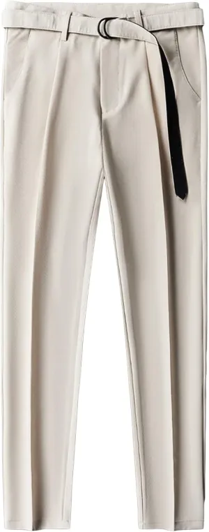 JEShifangjiusu Men's Slim Fit Dress Pant Casual Stretch Dress Pants Skinny Suit Pants Business Straight Flat-Front Chino Pant