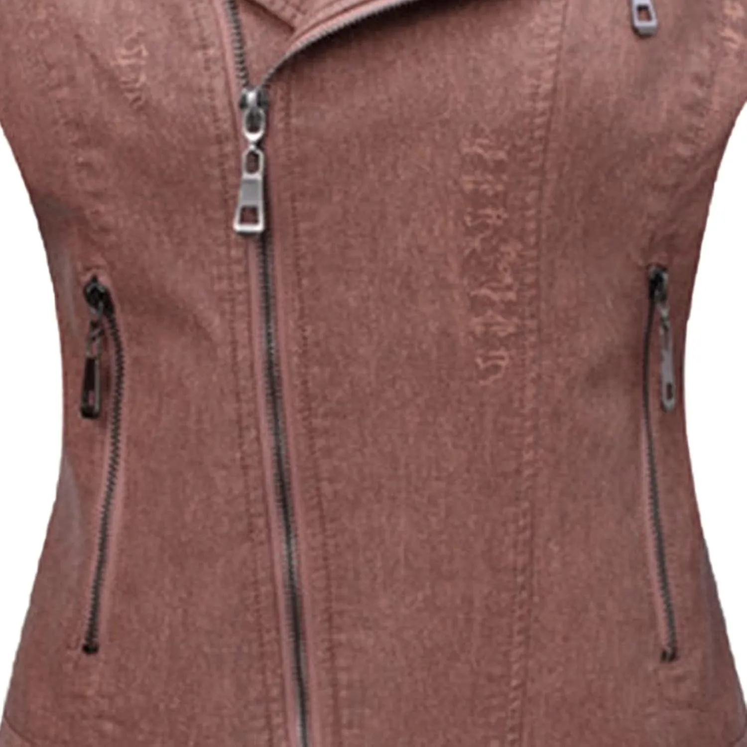 JEsilunmaMY Womens Asymmetrical Zipper Crop Leather Jacket Long Sleeve Fall Motorcycle Coats Slim Fit Moto Biker Short Coat