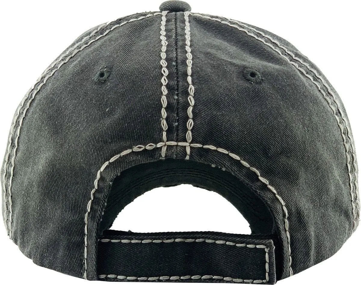 KBV1339 "Living on a Prayer" Vintage Washed Baseball Cap