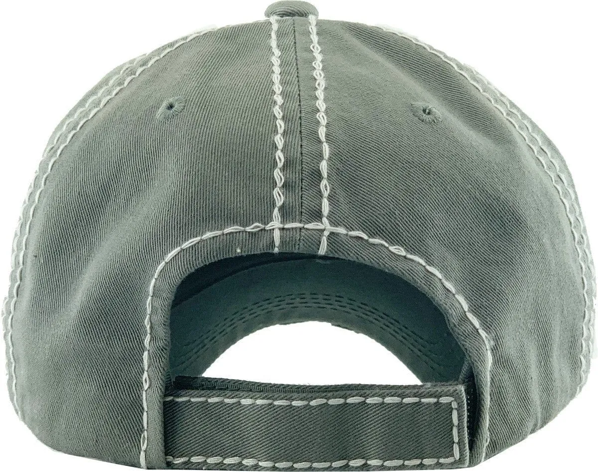 KBV1339 "Living on a Prayer" Vintage Washed Baseball Cap