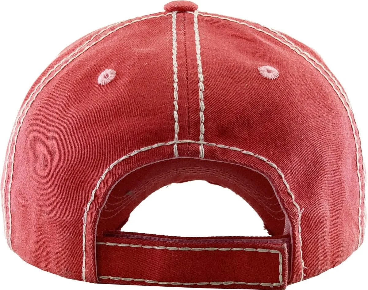 KBV1339 "Living on a Prayer" Vintage Washed Baseball Cap