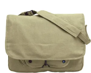 Khaki Vintage Army Paratrooper Shoulder Bag