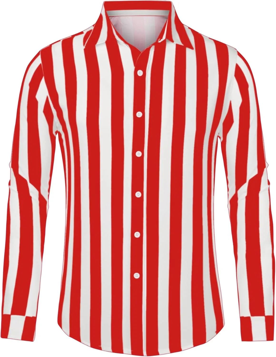 Lars Amadeus Men's Casual Striped Shirts Long Sleeves Button Down Classic Fit Dress Shirts