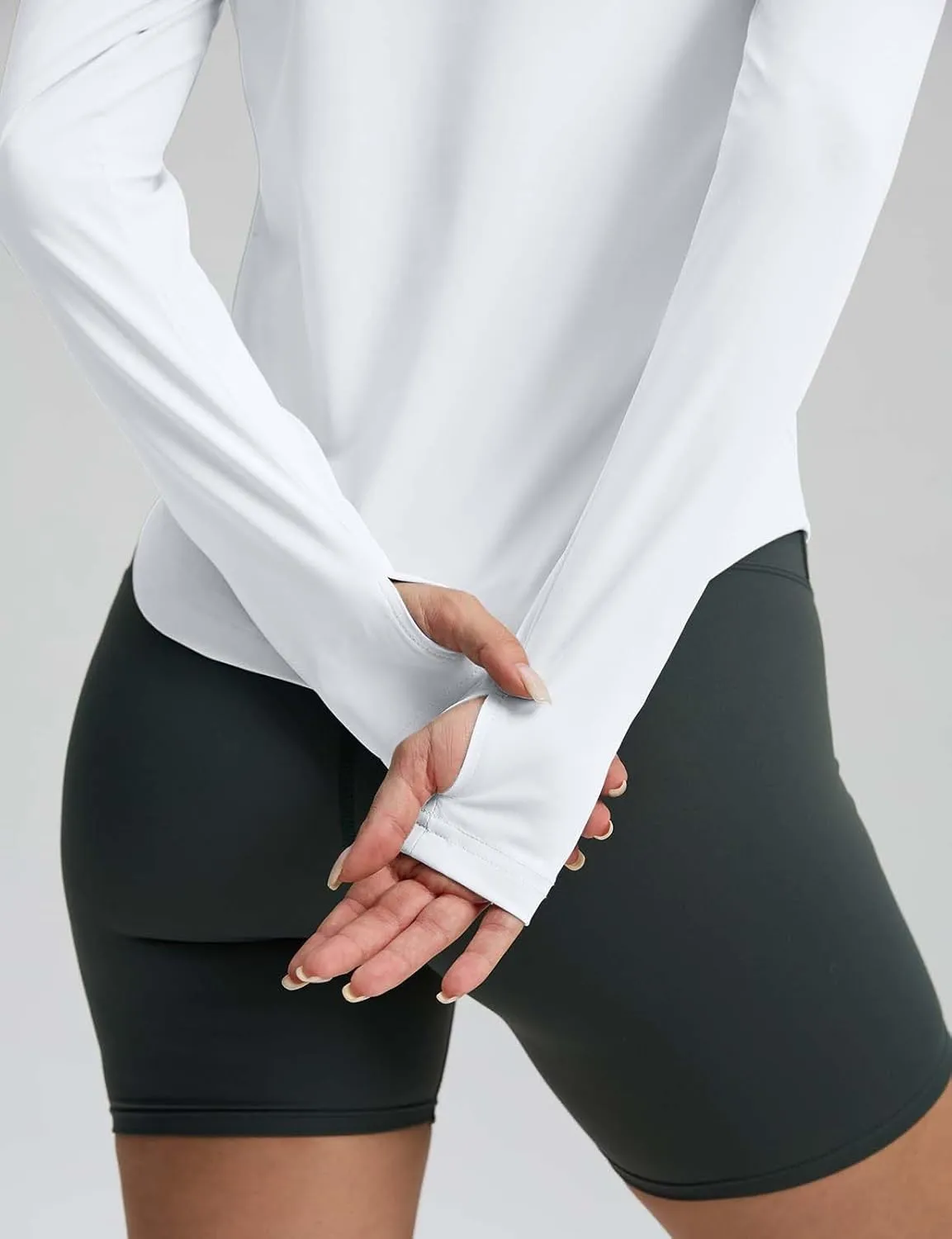 Long Sleeve Workout Tops for Women Lightweight Running Shirts Quick Dry Athletic Shirts Active Exercise