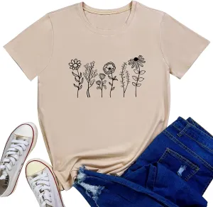 LOOKFACE Women Graphic Shirts Cute Tees