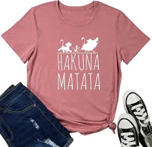 LOOKFACE Womens Graphic Printed Tshirts Cute Funny Tees