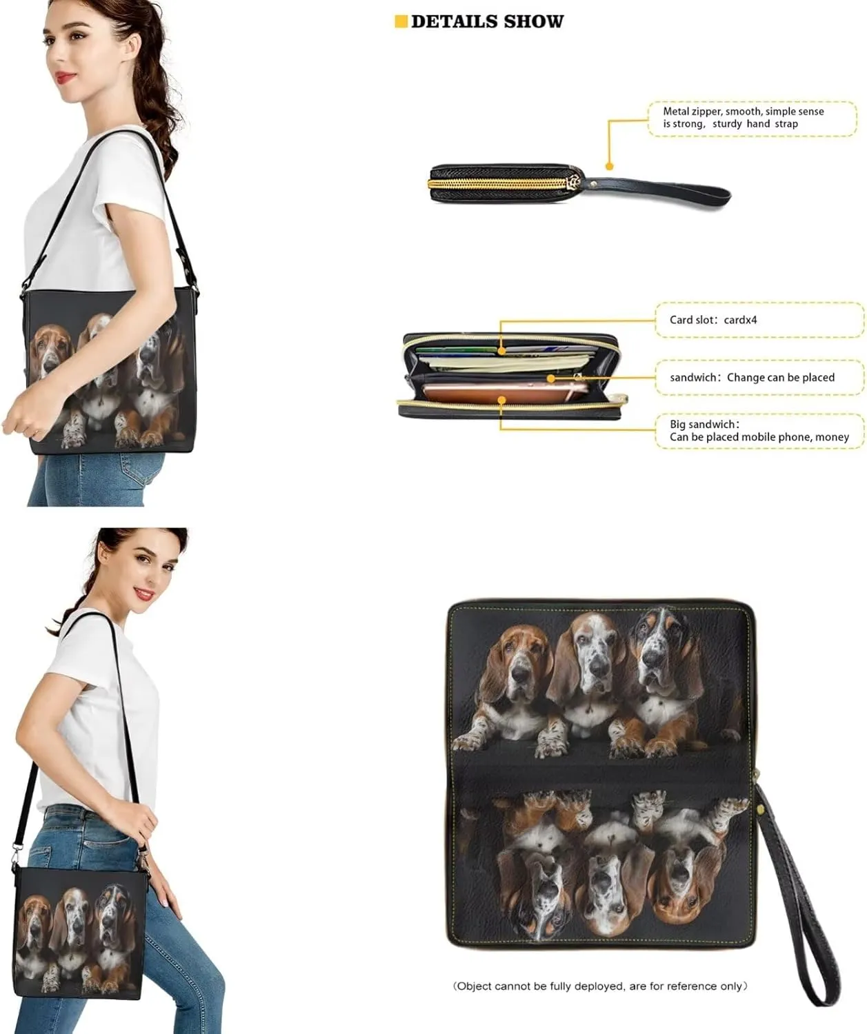 Lotusorchid Leather Bucket Handbags for Women, Crossbody Hobo Handbags Satchel Bag with Matching Wallet Detachable Strap