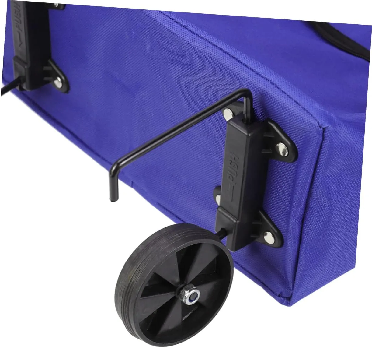 Luxshiny Folded Bag Folding Shopping Cart Portable Shopping Cart Portable Car Trolley Car Vegetables Organizer