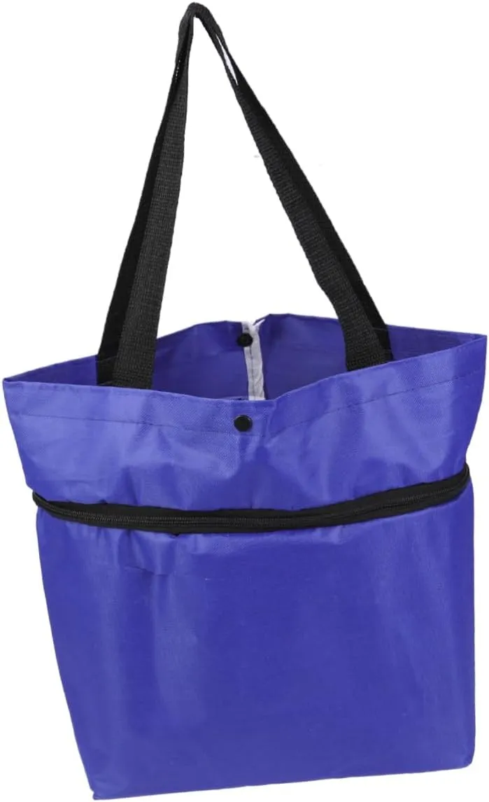 Luxshiny Folded Bag Folding Shopping Cart Portable Shopping Cart Portable Car Trolley Car Vegetables Organizer