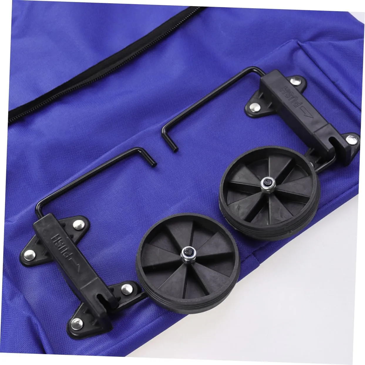 Luxshiny Folded Bag Folding Shopping Cart Portable Shopping Cart Portable Car Trolley Car Vegetables Organizer
