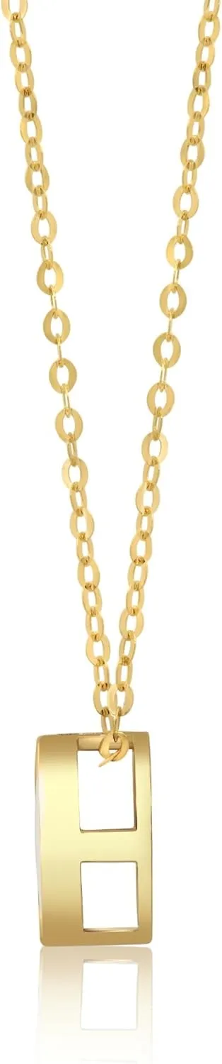 MAX   STONE 14K Gold Gemstone Pendant with 7mm Round Bezel Birthstone | Dainty Round Necklace for Women with Gold 18 Inch Cable Chain | Secure Clasp Pendants with Gift Box