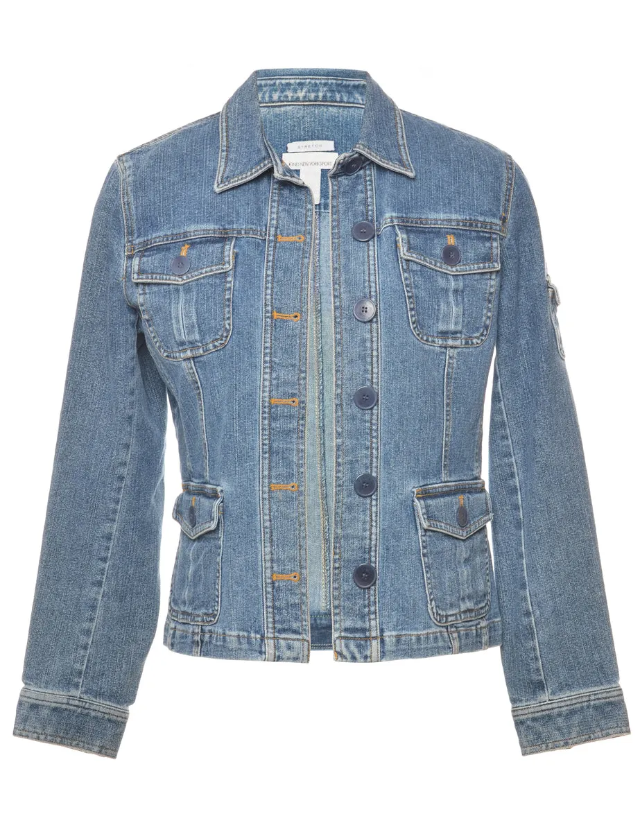 Medium Wash Denim Jacket - S