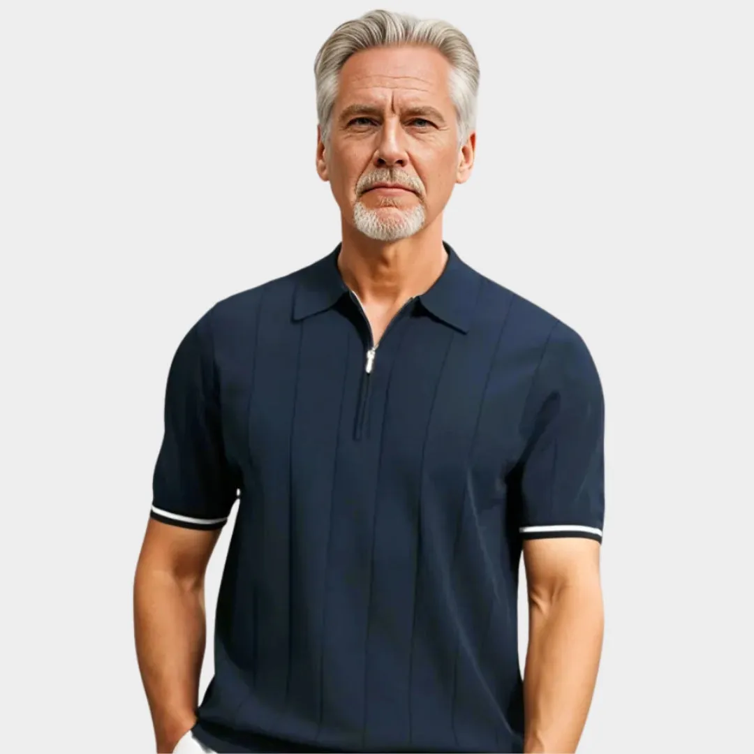 Men's Breathable Polo Shirt  Short Sleeve, Quick-Dry, Business Casual