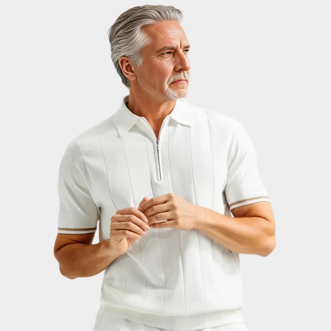 Men's Breathable Polo Shirt  Short Sleeve, Quick-Dry, Business Casual