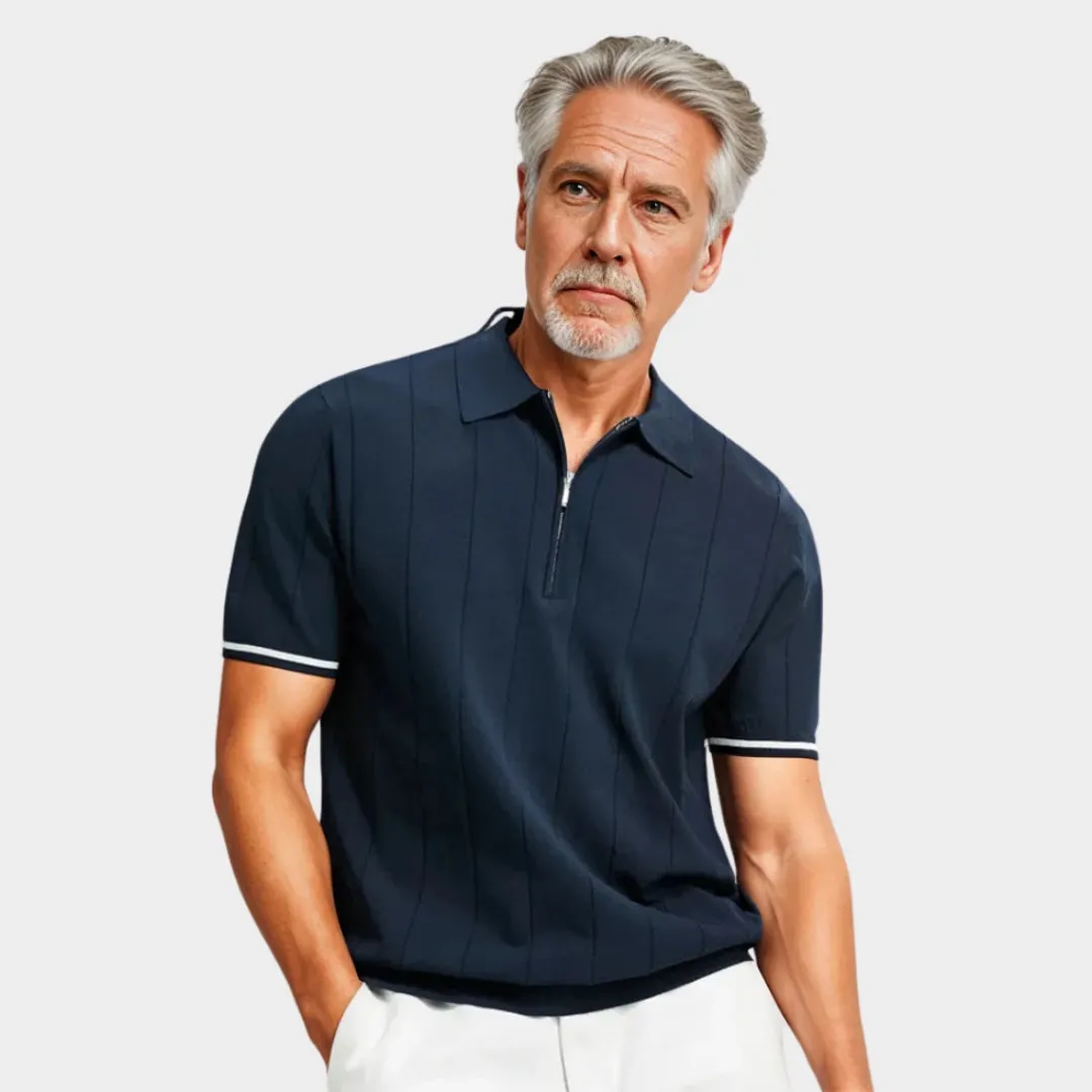 Men's Breathable Polo Shirt  Short Sleeve, Quick-Dry, Business Casual
