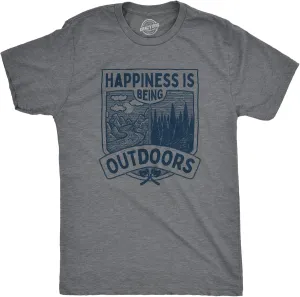 Mens Camping T Shirts Funny Camp Tees for Guys Cool Shirts for Outdoor Camping