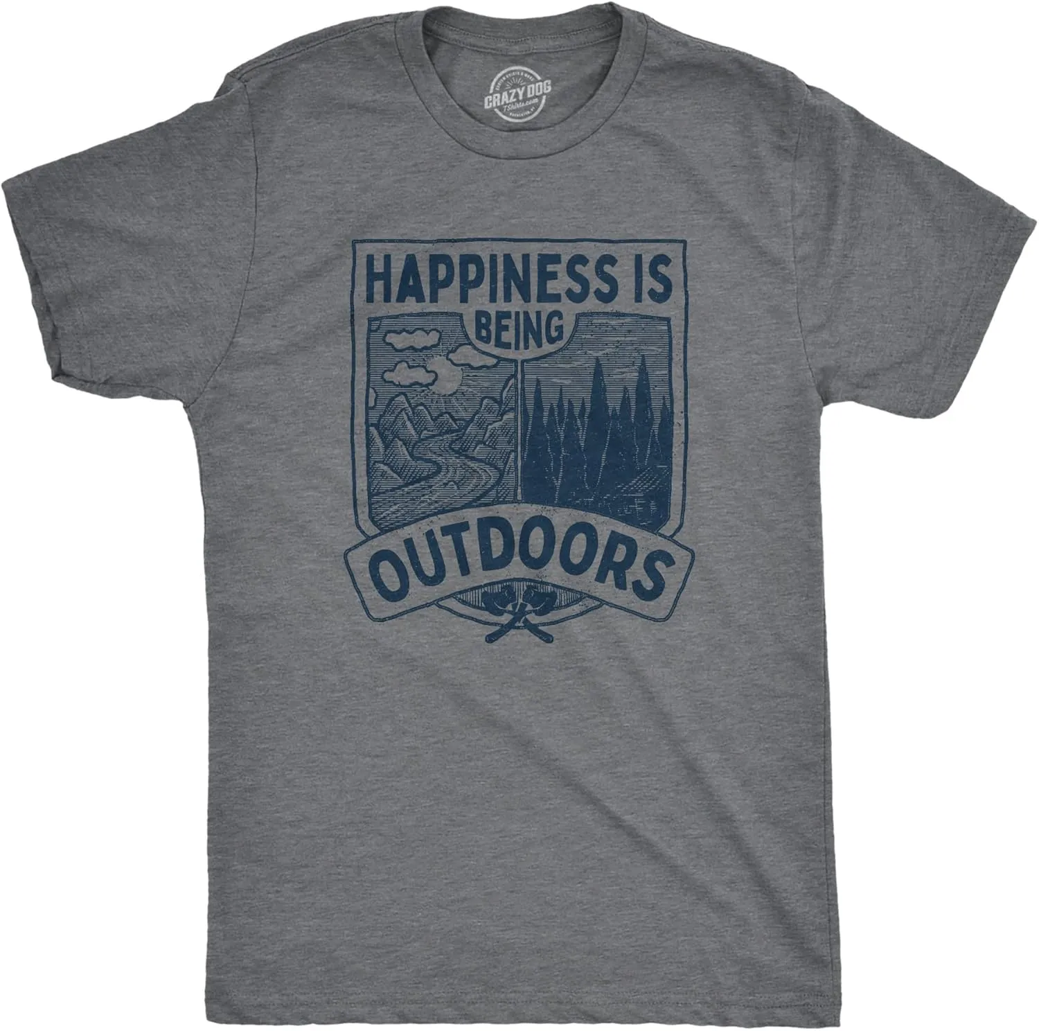 Mens Camping T Shirts Funny Camp Tees for Guys Cool Shirts for Outdoor Camping