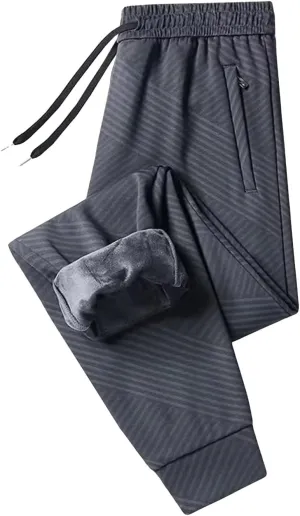 Mens Cargo Sweatpants Baggy Drawstring Joggers Workout Sport Pants Fall Winter Long Trousers with Pockets