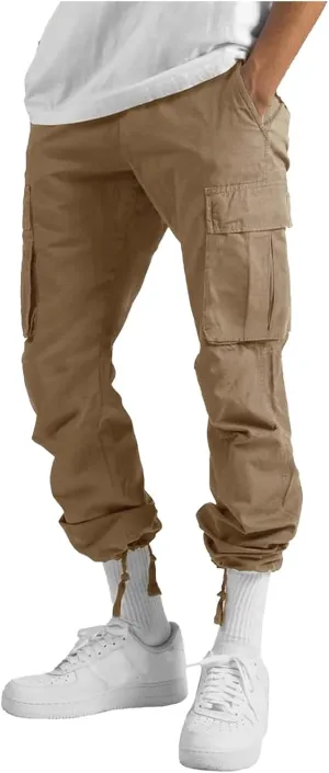 Men's Casual Cargo Pants Hiking Pants Workout Joggers Sweatpants Fashion Lightweight Cozy Pant