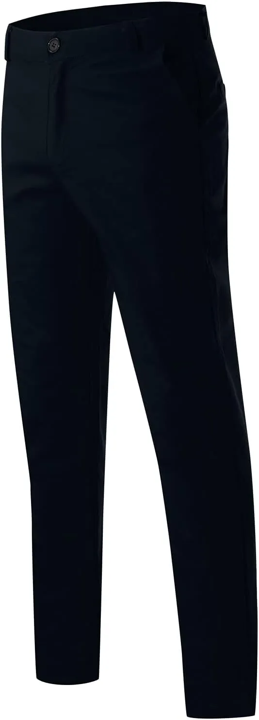 Men's Chino Pants Classic-Fit Casual Stretch Trousers Straight-Fit Wrinkle-Resistant Pants Casual Slim-Fit Pants