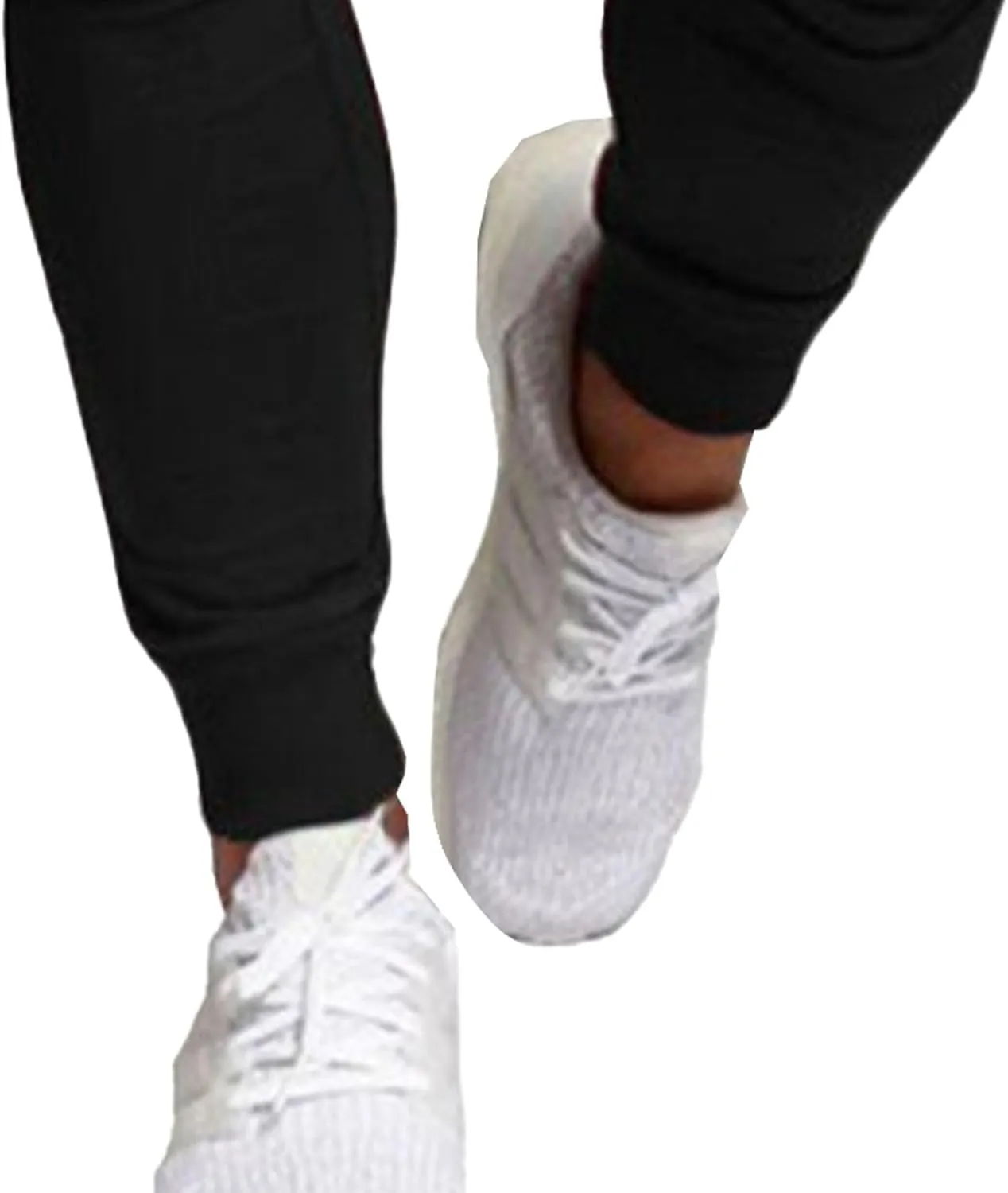 Men's Elastic Waist Slim Fit Athletic Pants Stylish Comfort Basic Pants Casual Solid Hiking Jogging Trousers