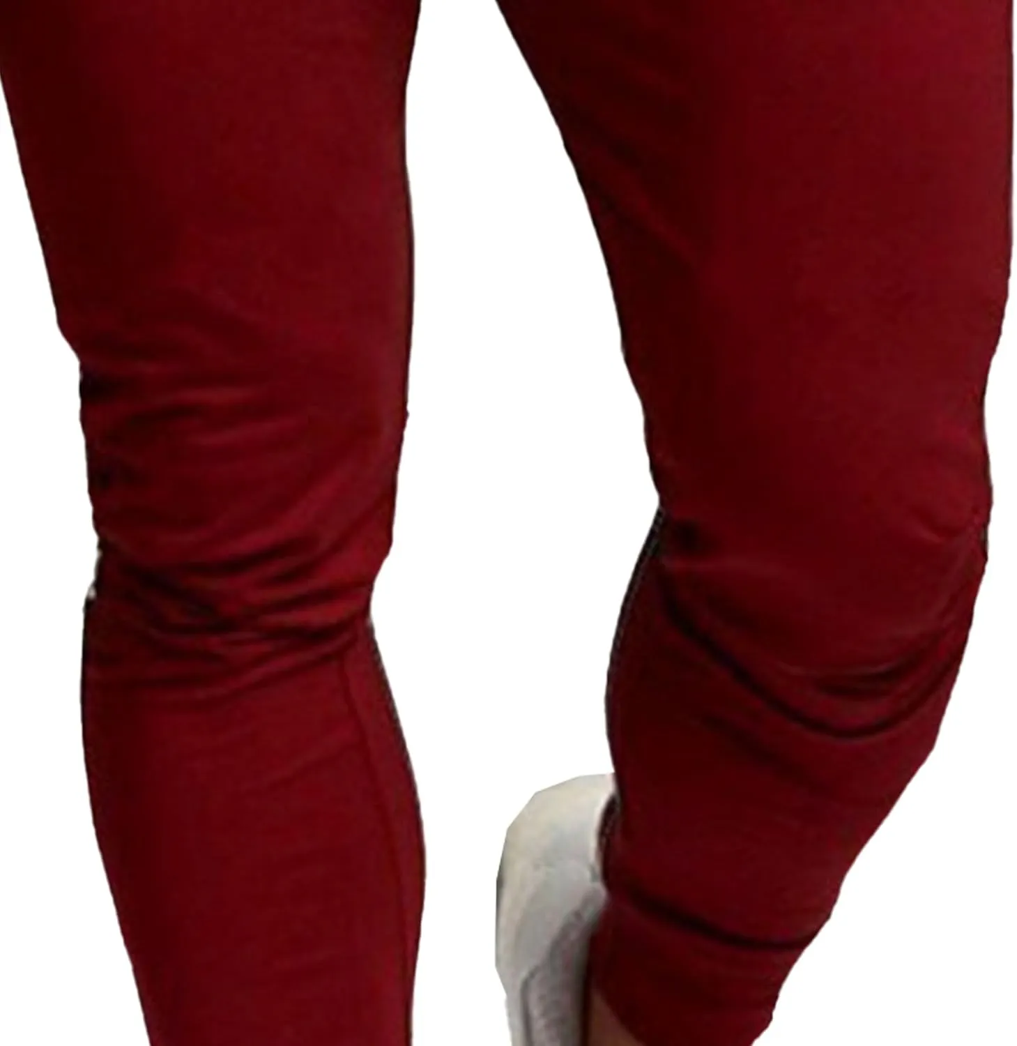 Men's Elastic Waist Slim Fit Athletic Pants Stylish Comfort Basic Pants Casual Solid Hiking Jogging Trousers