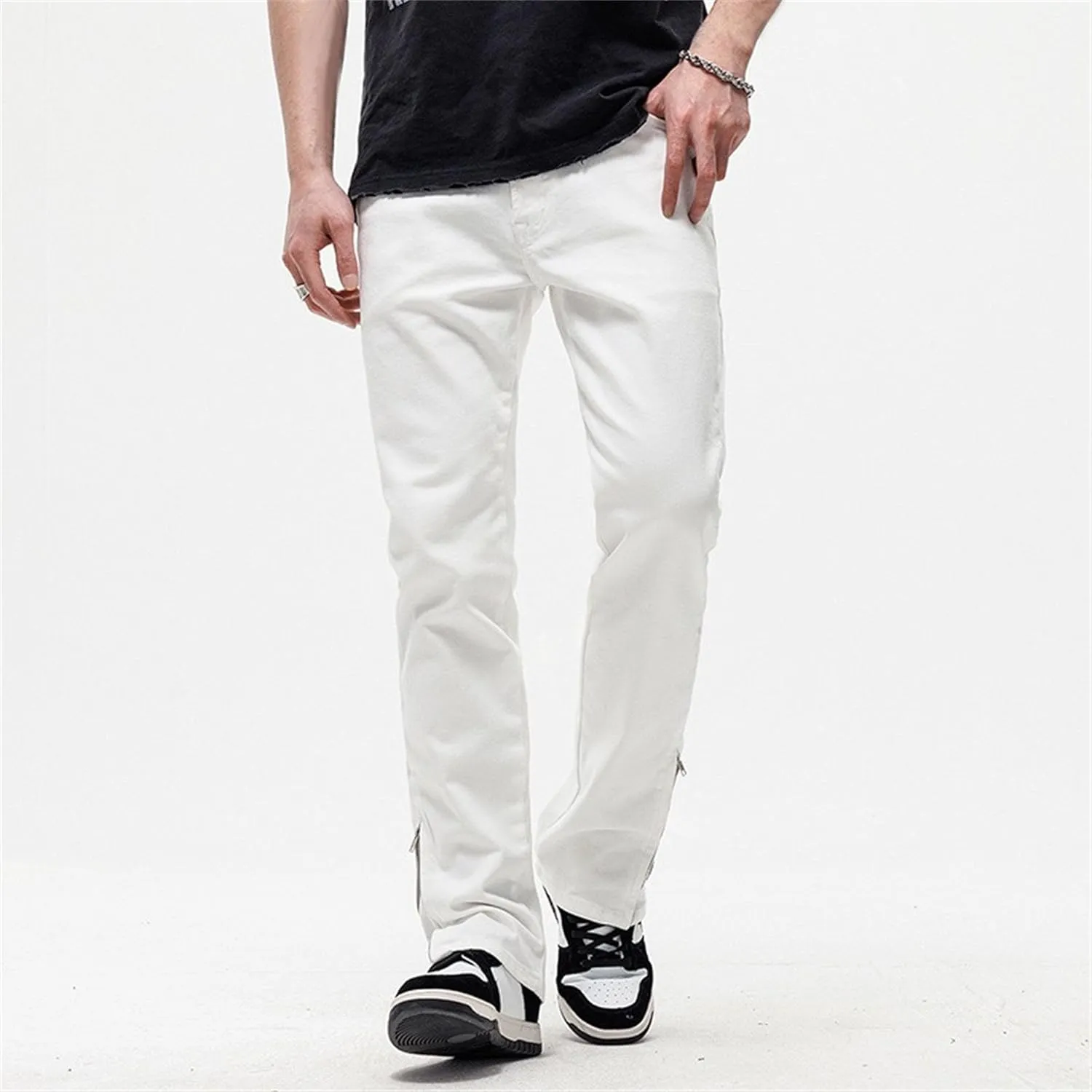 Men's Fashion Slim Fit Streetsweat Pants Casual Solid Regular Fit Trouser Stylish Comfort Outdoor Pants
