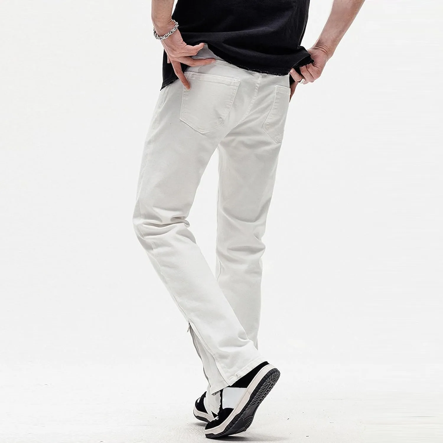 Men's Fashion Slim Fit Streetsweat Pants Casual Solid Regular Fit Trouser Stylish Comfort Outdoor Pants