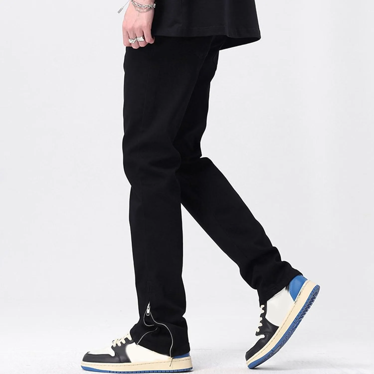 Men's Fashion Slim Fit Streetsweat Pants Casual Solid Regular Fit Trouser Stylish Comfort Outdoor Pants