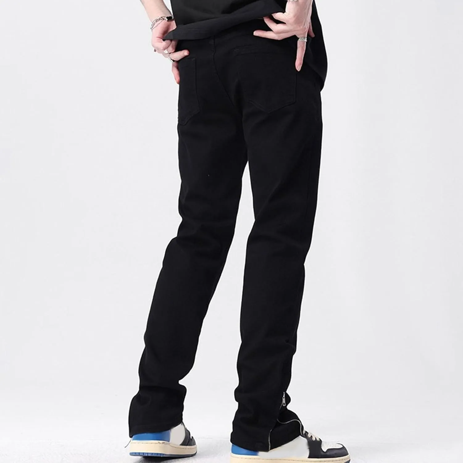 Men's Fashion Slim Fit Streetsweat Pants Casual Solid Regular Fit Trouser Stylish Comfort Outdoor Pants