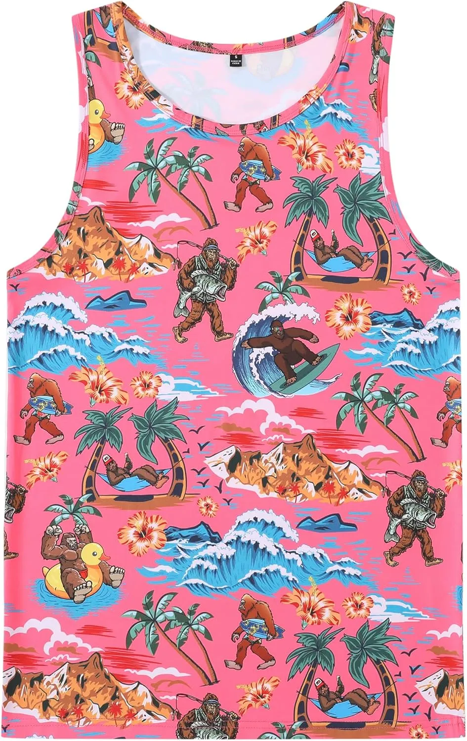 Men's Graphic Tank Tops Quick Dry Workout Beach Shirts Sleeveless Shirts for Bodybuilding Gym Fitness Training