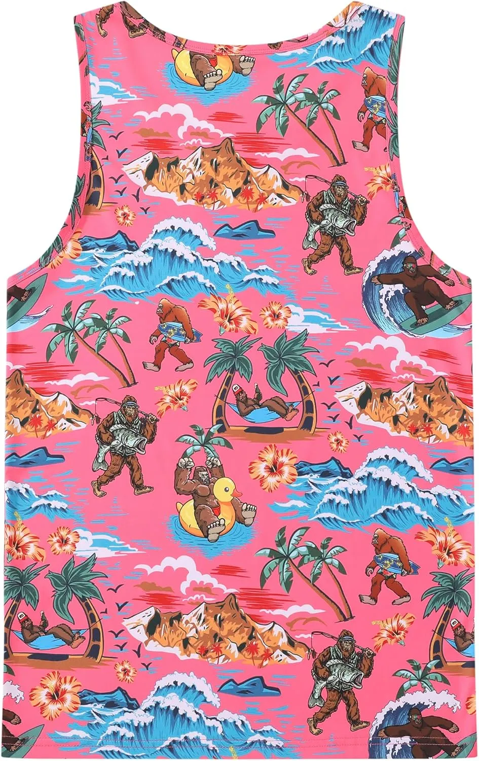 Men's Graphic Tank Tops Quick Dry Workout Beach Shirts Sleeveless Shirts for Bodybuilding Gym Fitness Training