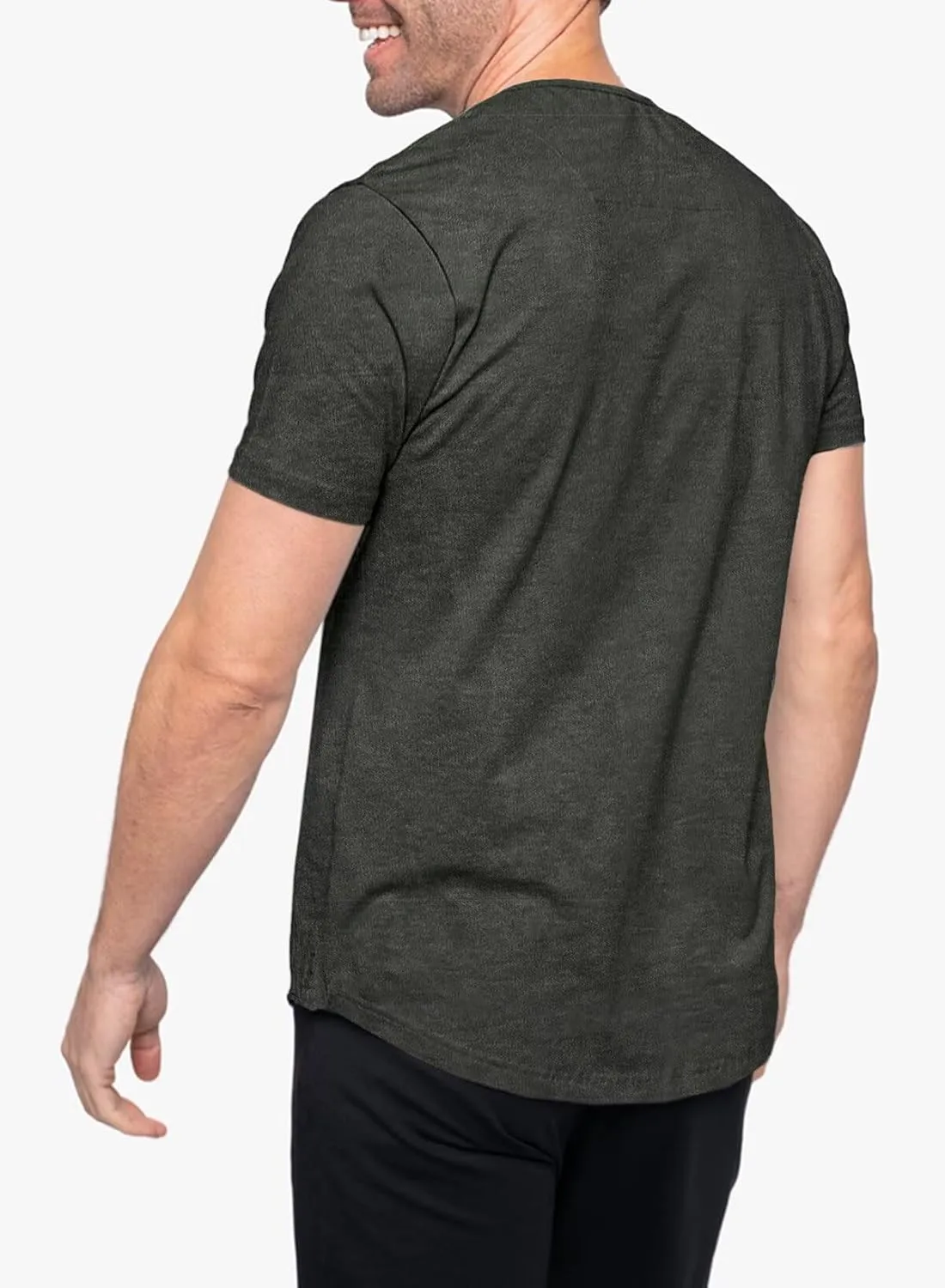 Mens Henley Shirts Short Sleeve Summer Casual V Neck Cotton Tee Shirts