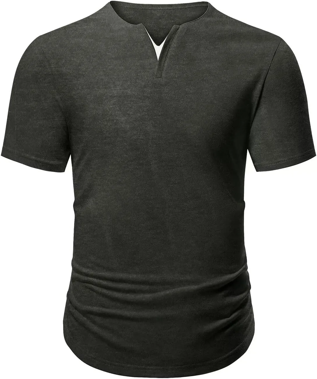 Mens Henley Shirts Short Sleeve Summer Casual V Neck Cotton Tee Shirts