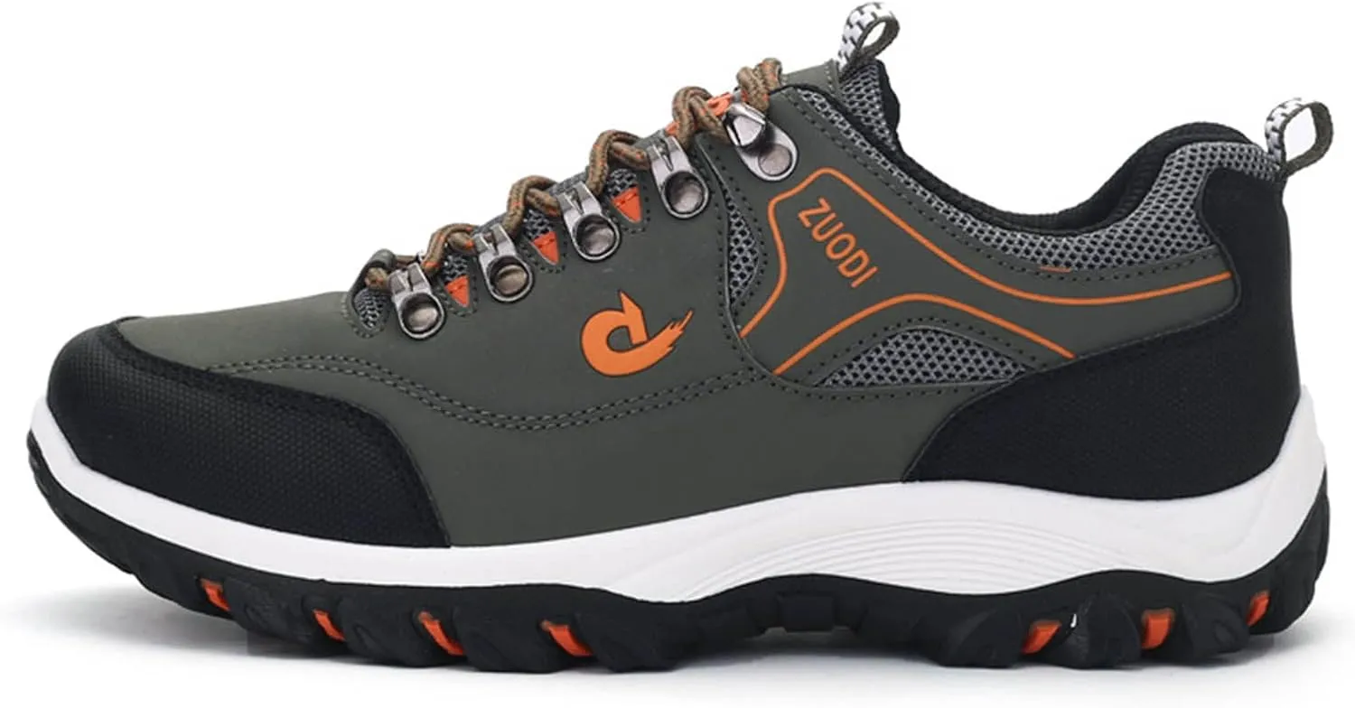 Men's Lace Up Sneaker Waterproof Orthopedic Sneakers with Arch Support Comfortable Non Slip Walking Shoes Slip On Running Shoes