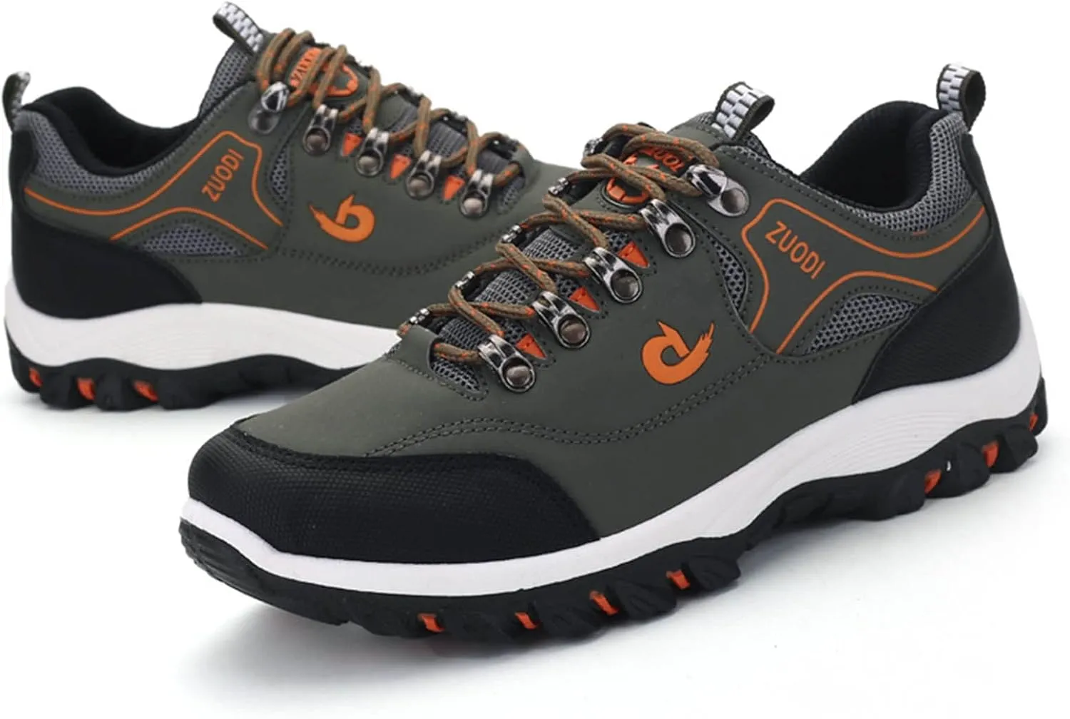 Men's Lace Up Sneaker Waterproof Orthopedic Sneakers with Arch Support Comfortable Non Slip Walking Shoes Slip On Running Shoes