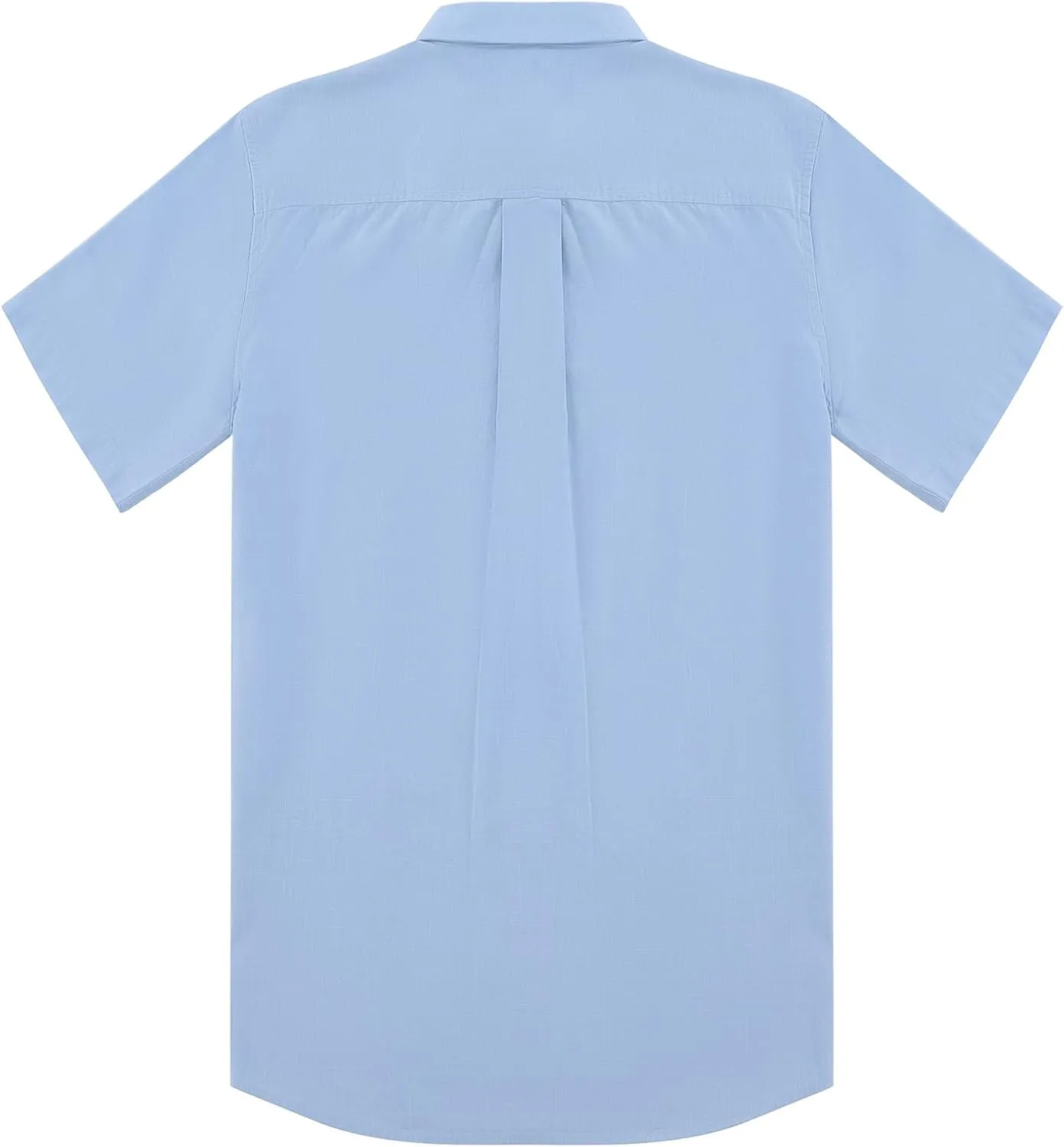 Mens Linen Cuban Guayabera Button Down Shirts Short Sleeve Casual Summer Beach Tops