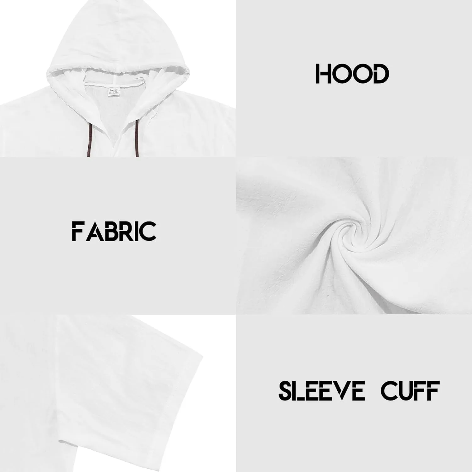 Mens Linen Hoodies Short Sleeve Button Down Shirts Casual Hawaiian Beach Yoga Sweatshirts