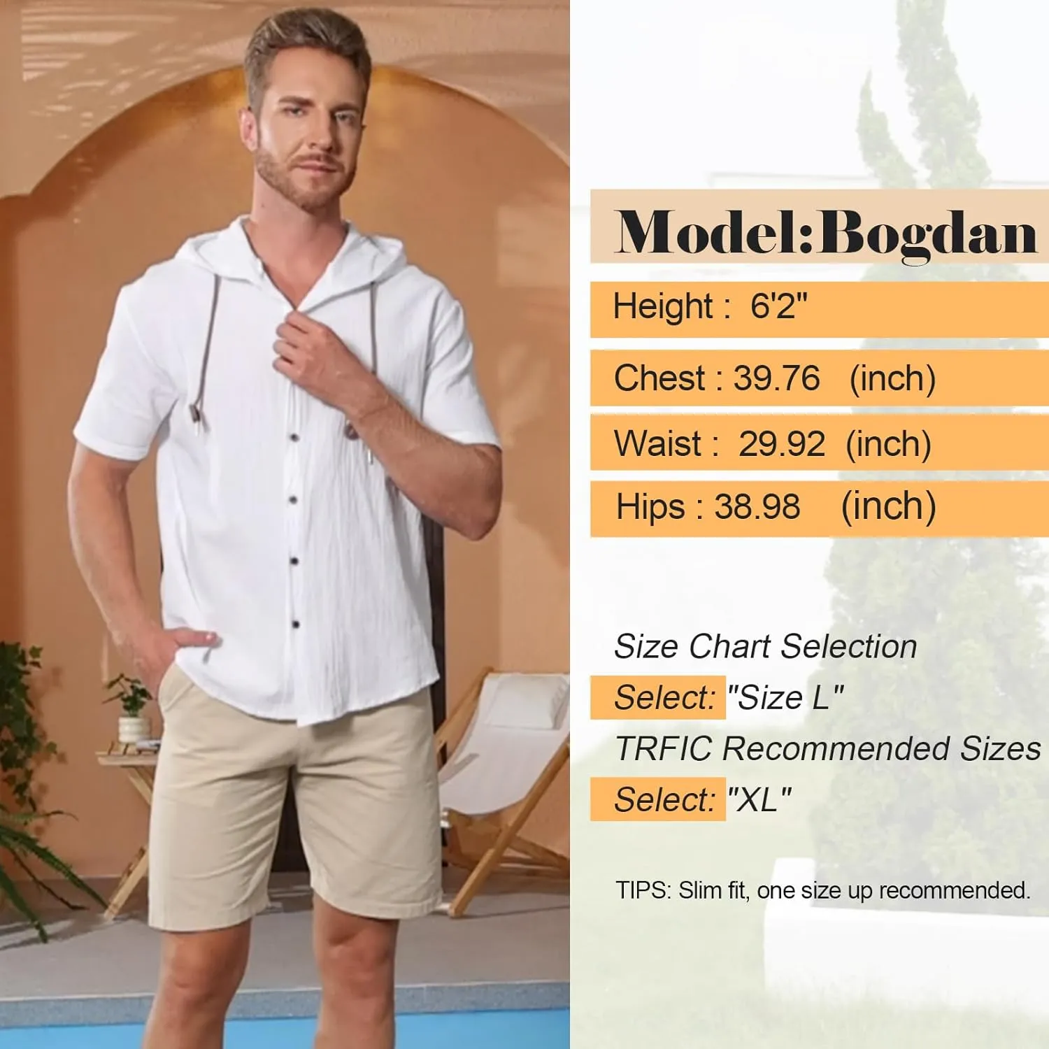 Mens Linen Hoodies Short Sleeve Button Down Shirts Casual Hawaiian Beach Yoga Sweatshirts