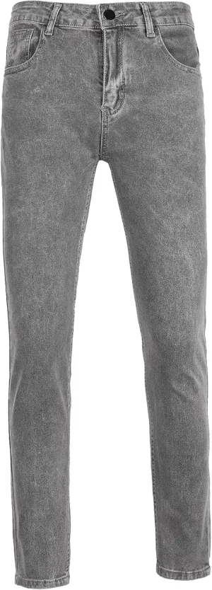 Men's Skinny Stretch Outdoor Jeans Casual Slim Fit Casual Denim Pants Solid Fashion Comfort Jeans Trouser