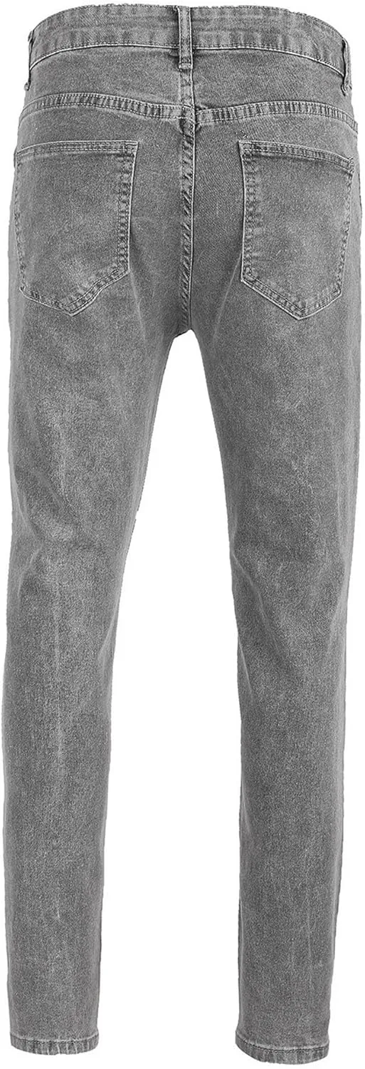 Men's Skinny Stretch Outdoor Jeans Casual Slim Fit Casual Denim Pants Solid Fashion Comfort Jeans Trouser