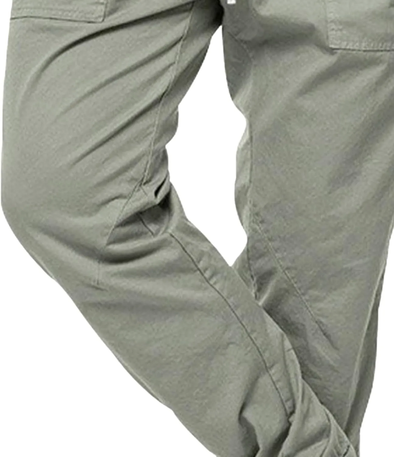 Men's Solid Stylish Comfort Slim Fit Pants Straight Leg Joggers Hiking Pants Drawstring Chino Athletic Trousers