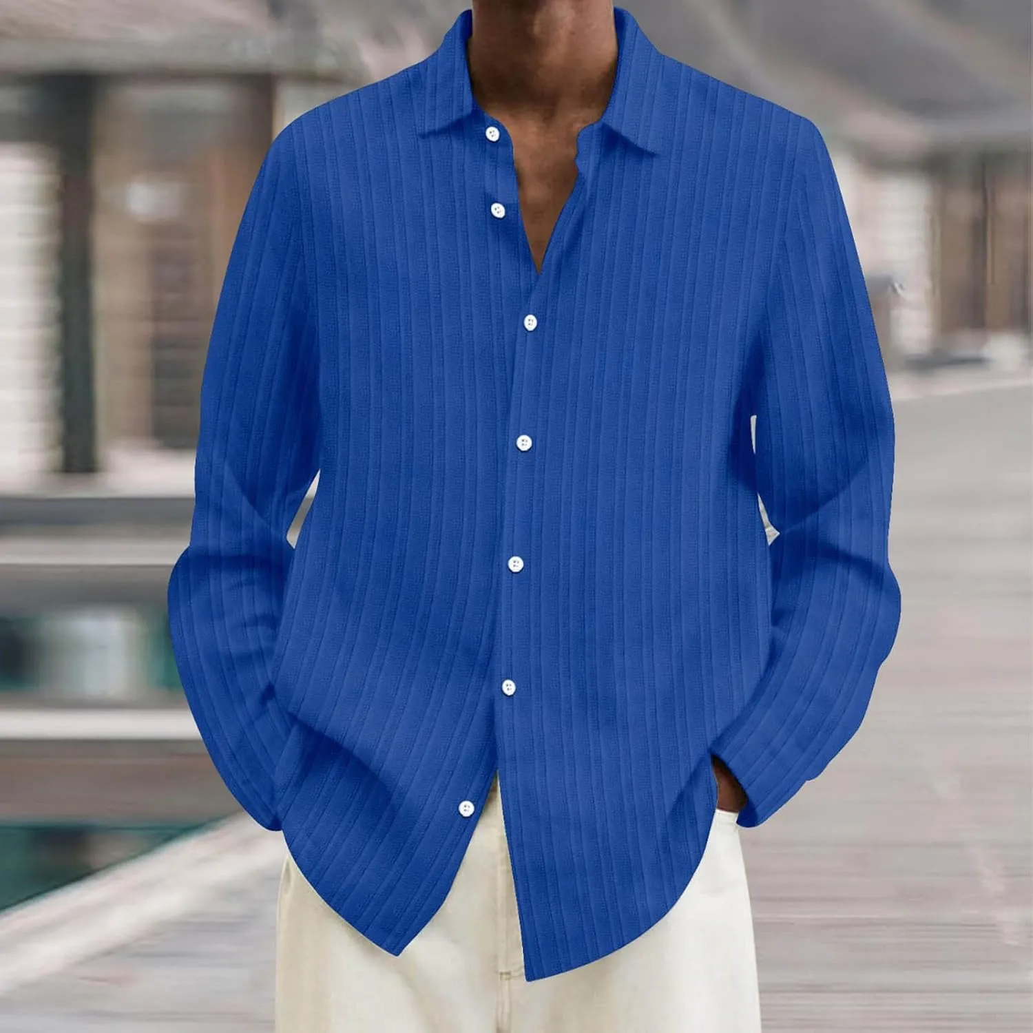 Men's Travel-Ready Wrinkle-Resistant T-Shirt with Lightweight Microfiber Blend Fabric and Hidden Passport Pocket