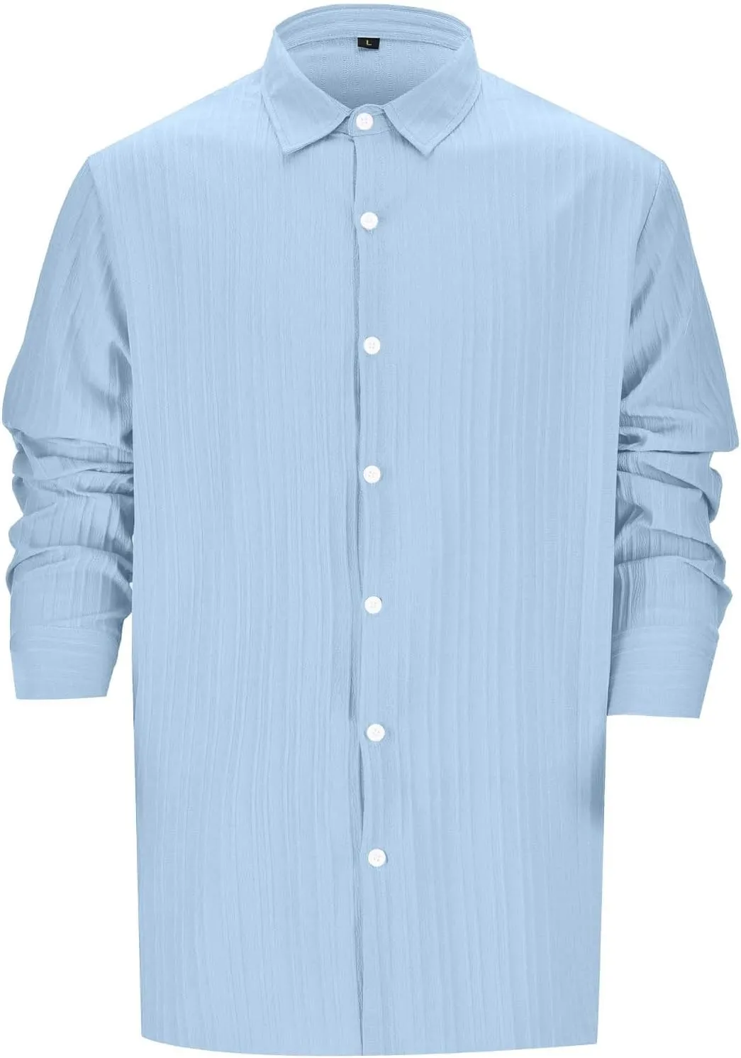 Men's Travel-Ready Wrinkle-Resistant T-Shirt with Lightweight Microfiber Blend Fabric and Hidden Passport Pocket